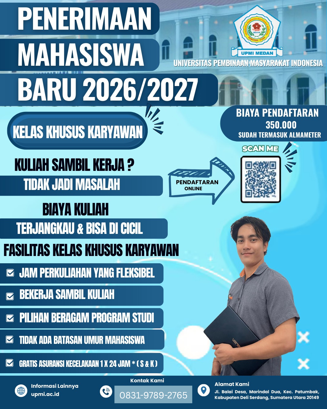 Brosur Program Kelas Karyawan UPMI 2026/2027